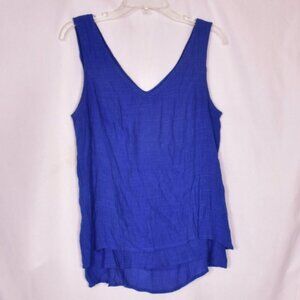 New Directions Royal Blue Tank Top Rayon/Ploy Size Small